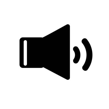 Ses ayarı simgesi. Beyaz arka planda müzik koleksiyonundan trendy birim logo kavramı. Web uygulamaları, mobil uygulamalar ve basılı medya kullanım için uygundur..