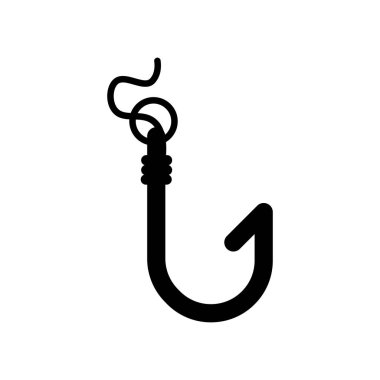 Kanca simgesi. Trendy kanca logo kavramı deniz koleksiyonundan beyaz arka plan üzerinde. Web uygulamaları, mobil uygulamalar ve basılı medya kullanım için uygundur..