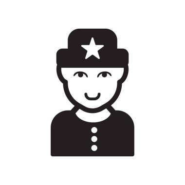 Rus adam yüz simgesi. Trendy Rus adam yüz logo kavramı insanların koleksiyonundan beyaz arka plan üzerinde. Web uygulamaları, mobil uygulamalar ve basılı medya kullanım için uygundur..