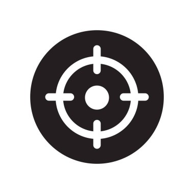 Objektif simgesi. Trendy objektif logo kavramı verimlilik koleksiyonundan beyaz arka plan üzerinde. Web uygulamaları, mobil uygulamalar ve basılı medya kullanım için uygundur..