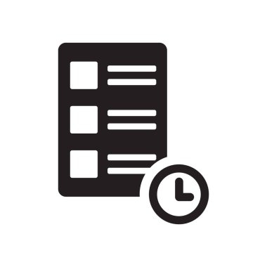 Saat sıradüzeni simgesini. Trendy saat sıradüzeni logo kavramı verimlilik koleksiyonundan beyaz arka plan üzerinde. Web uygulamaları, mobil uygulamalar ve basılı medya kullanım için uygundur..