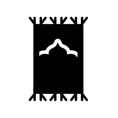 İslam dua halı simgesi. Trendy İslam dua halı logo kavramı din koleksiyonundan beyaz arka plan üzerinde. Web uygulamaları, mobil uygulamalar ve basılı medya kullanım için uygundur..