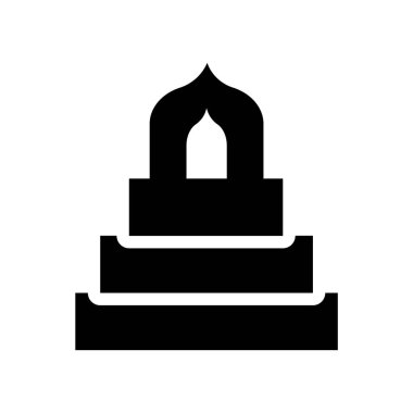 Minber simgesi. Trendy sanatı seven logo kavramı din koleksiyonundan beyaz arka plan üzerinde. Web uygulamaları, mobil uygulamalar ve basılı medya kullanım için uygundur..