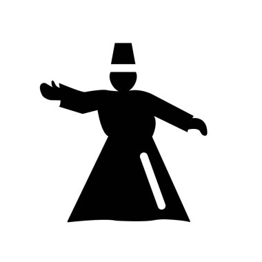 Sufi mistik simgesi. Trendy Sufi mistik logo kavramı din koleksiyonundan beyaz arka plan üzerinde. Web uygulamaları, mobil uygulamalar ve basılı medya kullanım için uygundur..