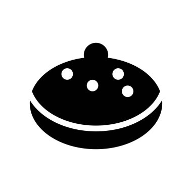 Sufganiyah simgesi. Trendy Sufganiyah logo kavramı din koleksiyonundan beyaz arka plan üzerinde. Web uygulamaları, mobil uygulamalar ve basılı medya kullanım için uygundur..