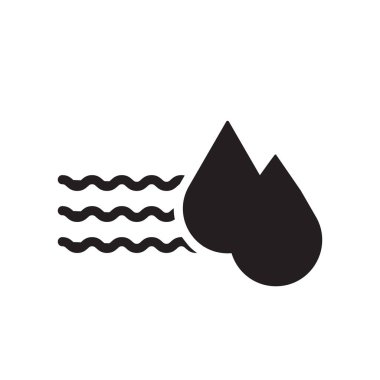 Nem simgesi. Modaya uygun nem logo kavramı sauna koleksiyonundan beyaz arka plan üzerinde. Web uygulamaları, mobil uygulamalar ve basılı medya kullanım için uygundur..