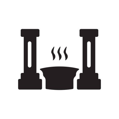 Roma Hamamı simgesi. Trendy Roma Hamamı logo kavramı sauna koleksiyonundan beyaz arka plan üzerinde. Web uygulamaları, mobil uygulamalar ve basılı medya kullanım için uygundur..