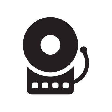 Yangın alarm simgesi. Trendy yangın alarm logo kavramı smarthome koleksiyonundan beyaz arka plan üzerinde. Web uygulamaları, mobil uygulamalar ve basılı medya kullanım için uygundur..