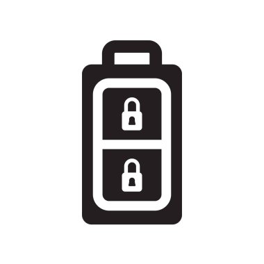 Akıllı anahtar simgesi. Trendy akıllı anahtar logo kavramı smarthome koleksiyonundan beyaz arka plan üzerinde. Web uygulamaları, mobil uygulamalar ve basılı medya kullanım için uygundur..