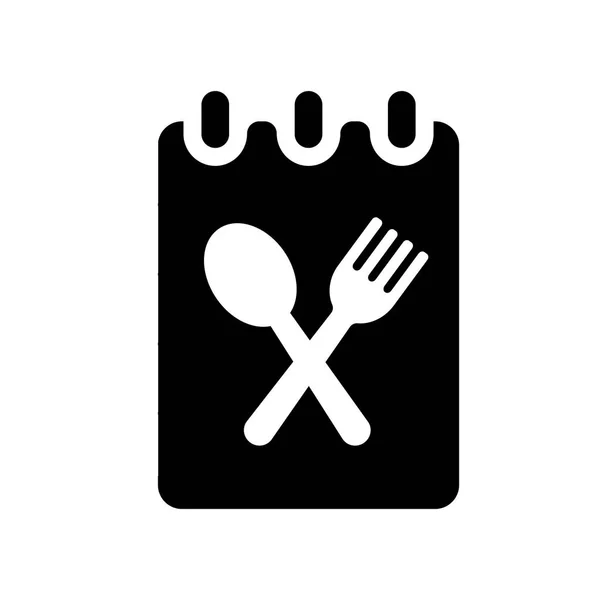 Icône Livre Recettes Trendy Recette Livre Logo Concept Sur Fond — Image vectorielle