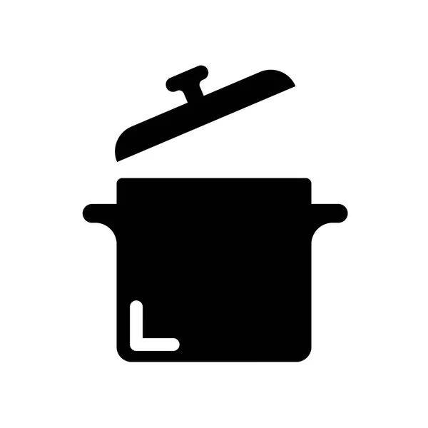Kastrull Ikonen Trendiga Kastrull Logotyp Koncept Vit Bakgrund Från Kitchen — Stock vektor