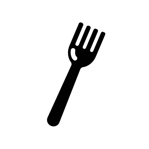Icono Tenedor Concepto Logotipo Trendy Fork Sobre Fondo Blanco Colección — Vector de stock