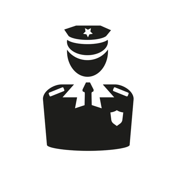 Ícone Polícia Trendy Police Logo Concept White Background Law Justice —  Vetores de Stock