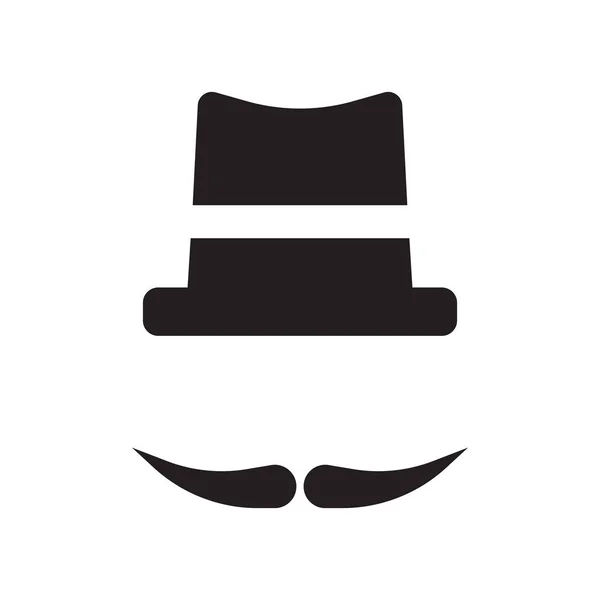 Fedora 帽子图标 时尚的 Fedora 帽子标志的概念从豪华收藏的白色背景 适用于 Web 移动应用和打印媒体 — 图库矢量图片
