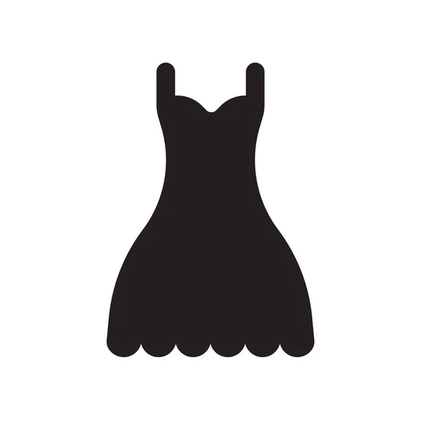 高級ドレス アイコン ラグジュアリー コレクションから白い背景のトレンディな高級ドレスのロゴのコンセプト Web アプリ 携帯アプリ 印刷媒体での使用に適しています — ストックベクタ