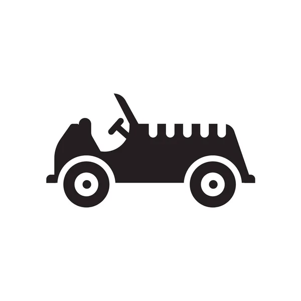 Oude Auto Pictogram Trendy Oude Auto Logo Concept Witte Achtergrond — Stockvector