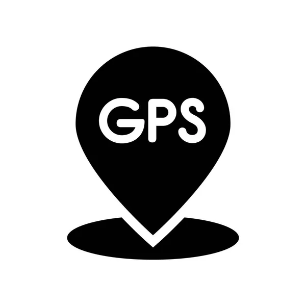 Ícone Localização Gps Conceito Logotipo Localização Gps Moda Fundo Branco — Vetor de Stock