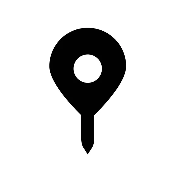 Mapa Pin Icono Concepto Logo Trendy Map Pin Sobre Fondo — Vector de stock