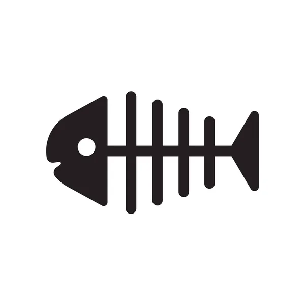 Fischgräten Symbol Trendiges Fischgräten Logo Konzept Auf Weißem Hintergrund Aus — Stockvektor