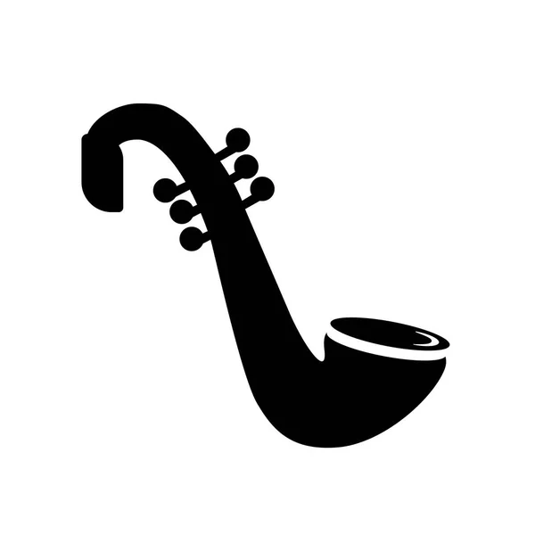 Ícone Saxofone Conceito Logotipo Saxofone Moda Fundo Branco Coleção Música — Vetor de Stock