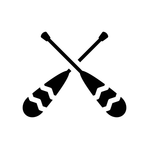 Roeiriemen Pictogram Trendy Roeiriemen Logo Concept Witte Achtergrond Uit Nautische — Stockvector