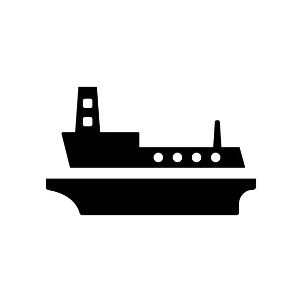 Icône Navire Pétrolier Trendy Oil Tanker Navire Logo Concept Sur — Image vectorielle