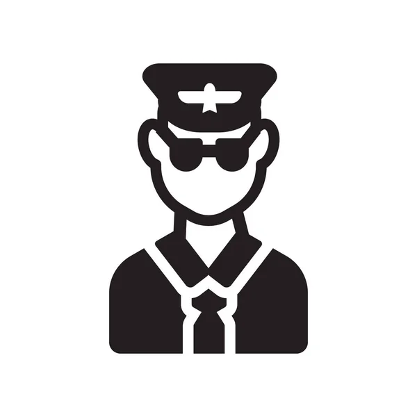 Uçak Pilot Kutsal Kişilerin Resmi Modaya Uygun Uçak Pilot Logo — Stok Vektör