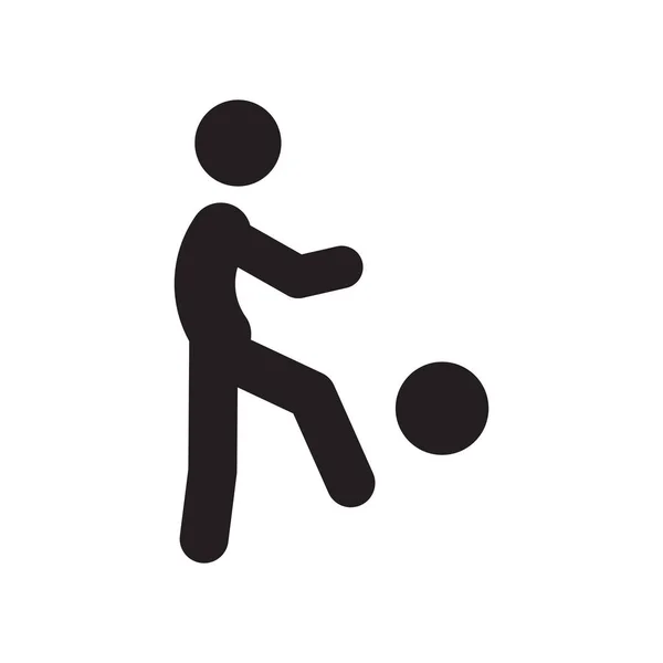 Играть Иконкой Мяча Trendy Playing Ball Logo Concept White Foundation — стоковый вектор