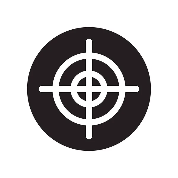 Иконка Цели Оружия Концепция Целевого Логотипа Trendy Gun Белом Фоне — стоковый вектор