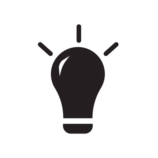 Ícone Lâmpada Trendy Lâmpada Conceito Logotipo Fundo Branco Coleção Produtividade — Vetor de Stock