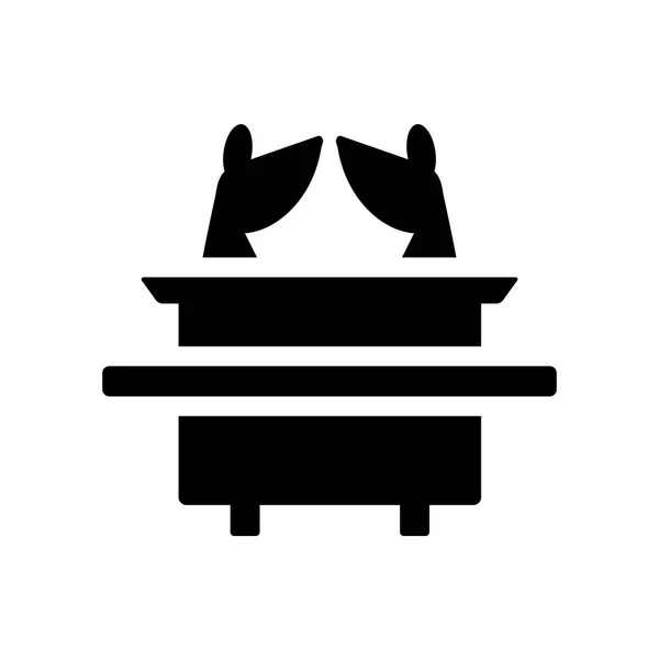Icône Arche Alliance Trendy Ark Convenant Logo Concept Sur Fond — Image vectorielle