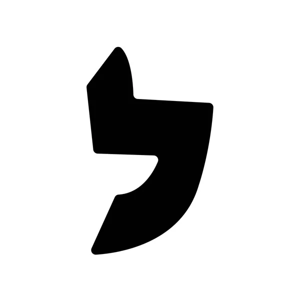 Іврит Icon Модний Іврит Логотип Концепція Білому Тлі Колекції Релігії — стоковий вектор