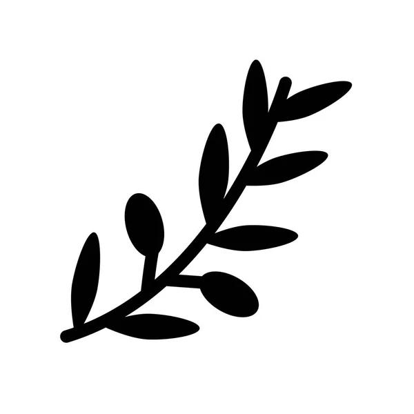 Ícone Ramo Azeitona Trendy Olive Branch Logo Conceito Fundo Branco —  Vetores de Stock