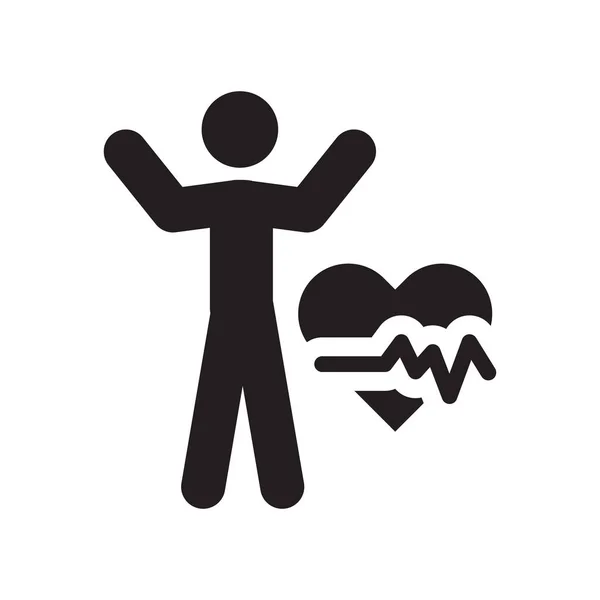 Pictogram Van Het Cardiovasculaire Systeem Trendy Cardiovasculaire Logo Systeemconcept Witte — Stockvector