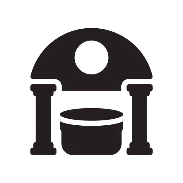 Caldarium Pictogram Trendy Caldarium Logo Concept Witte Achtergrond Uit Sauna — Stockvector