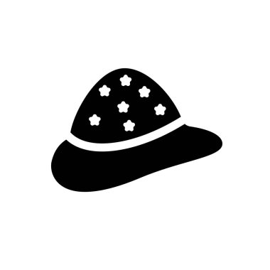 yaz şapka simgesi. Trendy yaz şapka logo kavramı yaz koleksiyonundan beyaz arka plan üzerinde. Web uygulamaları, mobil uygulamalar ve basılı medya kullanım için uygundur..