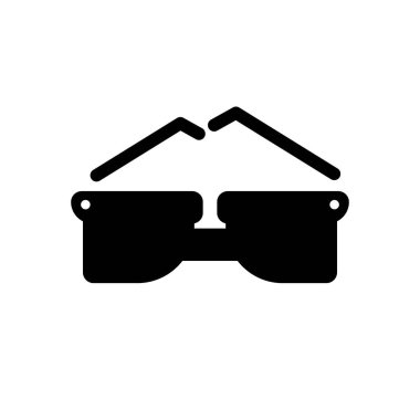 Güneş gözlük simgesi. Trendy güneş gözlük logo kavramı yaz koleksiyonundan beyaz arka plan üzerinde. Web uygulamaları, mobil uygulamalar ve basılı medya kullanım için uygundur..
