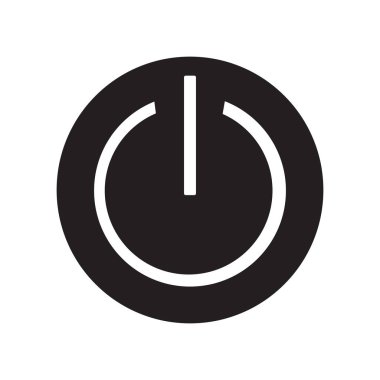 Güç düğmesi simgesi. Trendy güç düğmesine logo kavramı smarthome koleksiyonundan beyaz arka plan üzerinde. Web uygulamaları, mobil uygulamalar ve basılı medya kullanım için uygundur..