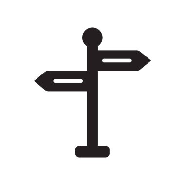 Yol işareti simgesi. Trendy yol işareti logo konsepti trafik işaretleri koleksiyonundan beyaz arka plan üzerinde. Web uygulamaları, mobil uygulamalar ve basılı medya kullanım için uygundur..