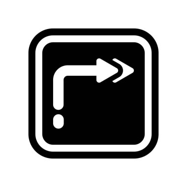 Ok simgesi. Kullanıcı arayüzü ve Web gezinti koleksiyonundan beyaz arka plan üzerinde trendy ok logo kavramı. Web uygulamaları, mobil uygulamalar ve basılı medya kullanım için uygundur..