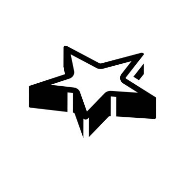 Yıldız simgesi. Kullanıcı arayüzü ve Web gezinti koleksiyonundan beyaz arka plan üzerinde trendy yıldız logo kavramı. Web uygulamaları, mobil uygulamalar ve basılı medya kullanım için uygundur..