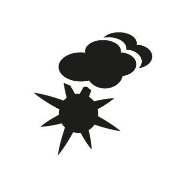 Haze simgesi. Trendy Haze logo kavramı hava koleksiyonundan beyaz arka plan üzerinde. Web uygulamaları, mobil uygulamalar ve basılı medya kullanım için uygundur..