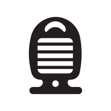 Elektrikli ısıtıcı simgesi. Trendy elektrikli ısıtıcı logo kavramı kış koleksiyonundan beyaz arka plan üzerinde. Web uygulamaları, mobil uygulamalar ve basılı medya kullanım için uygundur..