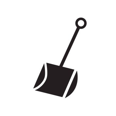 Kış kürek simgesi. Trendy kış kürek logo kavramı kış koleksiyonundan beyaz arka plan üzerinde. Web uygulamaları, mobil uygulamalar ve basılı medya kullanım için uygundur..