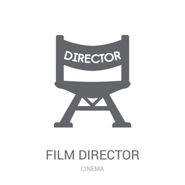 Film director icon. Trendy Film director logo concept on white background from Cinema collection. Suitable for use on web apps, mobile apps and print media. clipart