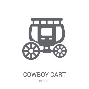 Kovboy sepeti simgesi. Trendy kovboy sepeti logo kavramı çöl koleksiyonundan beyaz arka plan üzerinde. Web uygulamaları, mobil uygulamalar ve basılı medya kullanım için uygundur..