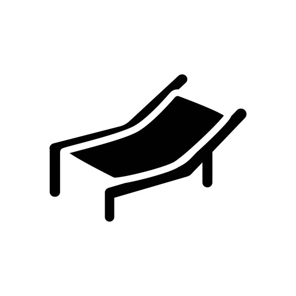 Παραλία Καρέκλα Εικονίδιο Μοντέρνο Παραλία Καρέκλα Έννοια Λογότυπο Λευκό Φόντο — Διανυσματικό Αρχείο