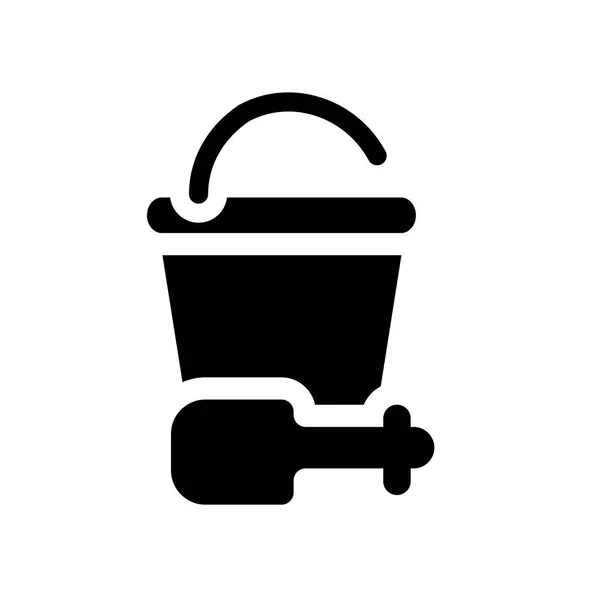 Kum Kova Kürek Simgesi Trendy Kum Kova Kürek Logo Kavramı — Stok Vektör