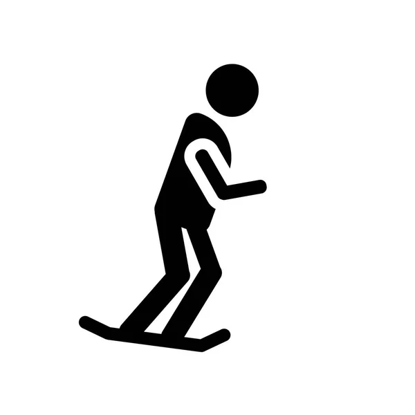 Icono Del Patín Concepto Logotipo Trendy Skate Sobre Fondo Blanco — Vector de stock