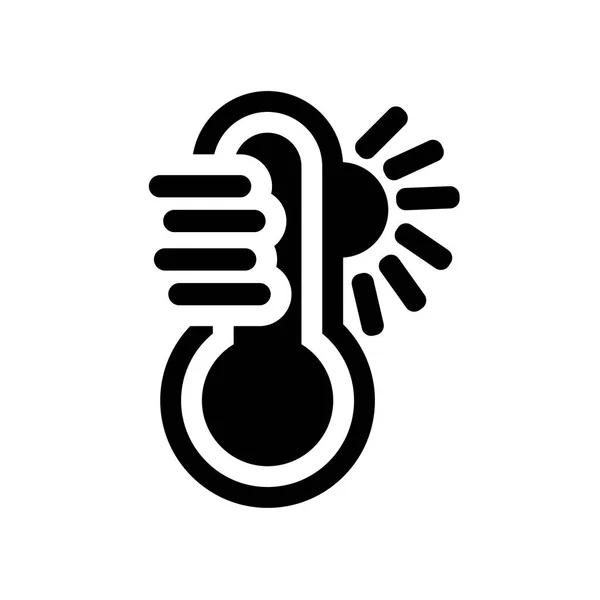Sommertemperatur Trendiges Sommertemperatur Logo Konzept Auf Weißem Hintergrund Aus Der — Stockvektor
